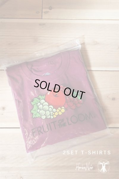 画像1: Hombre Nino｜オンブレニーニョ ×FRUIT OF THE LOOM 2PACK TEE｜BURGUNDY