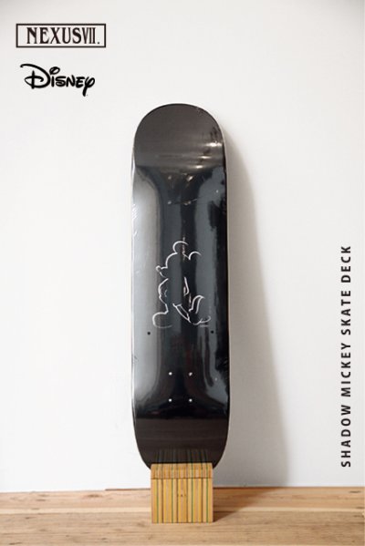 画像1: NEXUSVII.×DISNEY｜ネクサスセブン SHADOW MICKEY SKATE DECK スケートデッキ｜BLACK