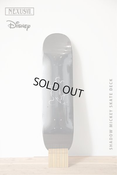 画像1: NEXUSVII.×DISNEY｜ネクサスセブン SHADOW MICKEY SKATE DECK スケートデッキ｜BLACK