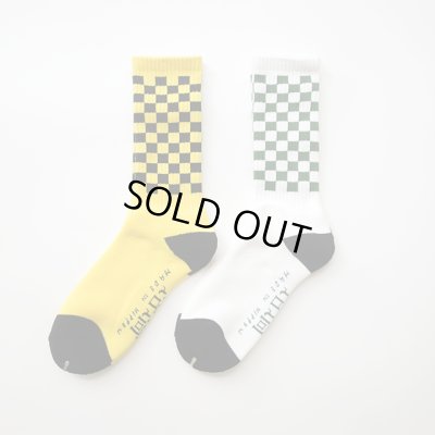 画像1: RUTSUBO｜ルツボ CHECKER SOCKS 靴下