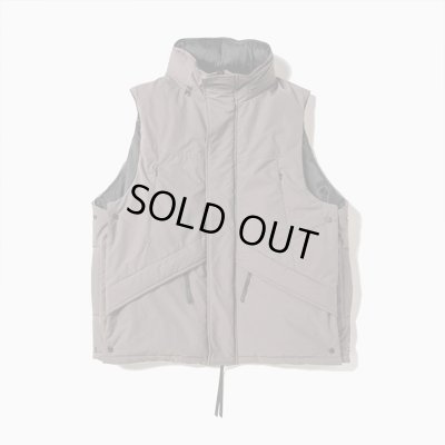 画像1: meanswhile｜SIDE SLIT PADDING VEST パディングベスト｜D.TAUPE