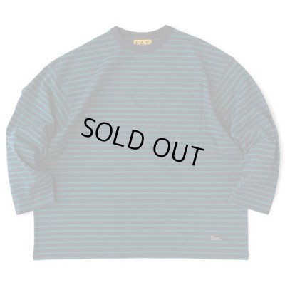 画像1: FAT｜PIER ボーダーカットソー｜NAVY