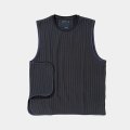 meanswhile｜UNEVEN FABRIC CONDITIONING VEST｜NAVY