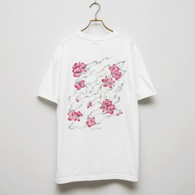 画像1: BOUNCE ORIGINAL×LUZUMAKI｜ルズマキ コラボレーション "MIYAMAKIRISHIMA" S/S TEE｜WHITE