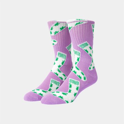 画像1: HUF｜PLANTLIFE PLANTLIFE SOCKS 靴下｜PURPLE