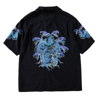 画像1: NEXUSVII.｜HAWAIIAN SHIRT YAMATANO OROCHI｜BLACK