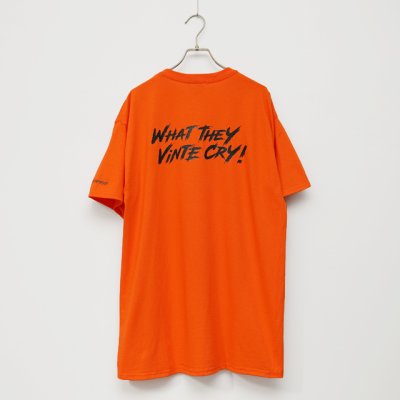 画像1: BOUNCE ORIGINAL｜バウンスオリジナル "WHAT THEY VINTE CRY." II S/S TEE｜ORANGE