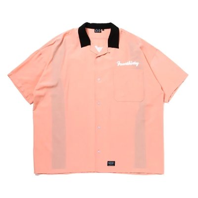 画像1: 430fourthirty｜S/S BOWLING SHIRT｜PINK×BLACK