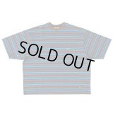 FAT｜GIGANDA ボーダーポケットTシャツ｜BROWN