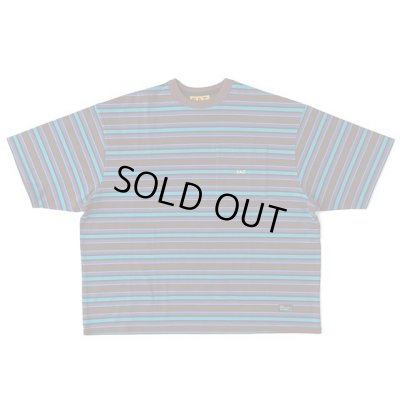画像1: FAT｜GIGANDA ボーダーポケットTシャツ｜BROWN