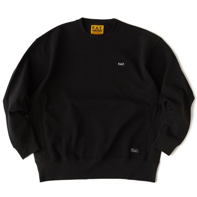 画像1: FAT｜AUTHENTIC クルーネックカットソー｜BLACK