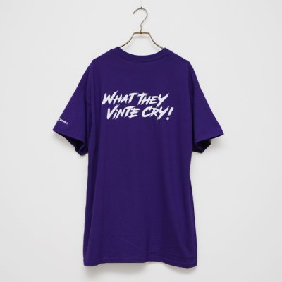 画像1: BOUNCE ORIGINAL｜バウンスオリジナル "WHAT THEY VINTE CRY." II S/S TEE｜PURPLE