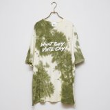 BOUNCE ORIGINAL｜"WHAT THEY VINTE CRY"II S/S TEE タイダイ染め｜GREEN