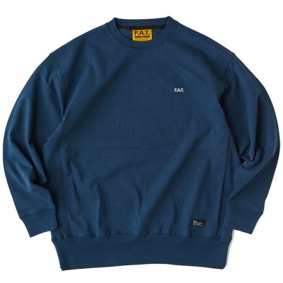 画像1: FAT｜AUTHENTIC クルーネックカットソー｜NAVY