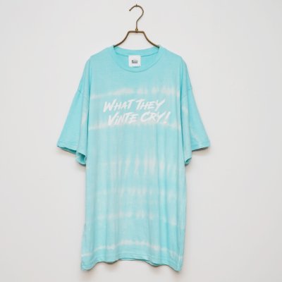 画像1: BOUNCE ORIGINAL｜"WHAT THEY VINTE CRY"II S/S TEE タイダイ染め｜SAX