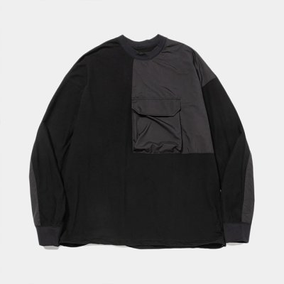 画像1: meanswhile｜BODY ARMOR L/S TEE｜OFF BLACK