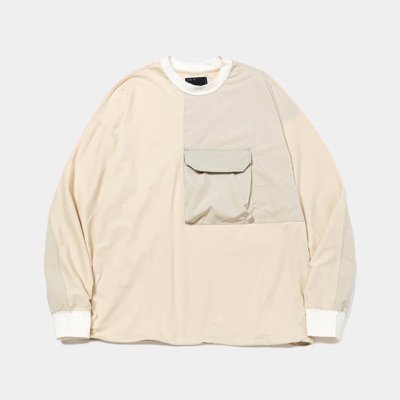 画像1: meanswhile｜BODY ARMOR L/S TEE｜TAUPE