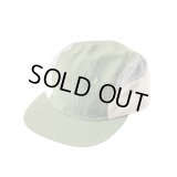 RUTSUBO｜ルツボ NYLON DYE 5 PANEL SIDE MESH CAP｜OLIVE×OFF