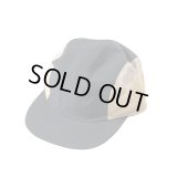 RUTSUBO｜ルツボ NYLON DYE 5 PANEL SIDE MESH CAP｜BLACK×SAND