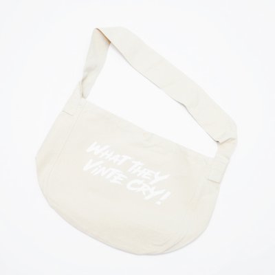 画像1: BOUNCE ORIGINAL｜ "WHAT THEY VINTE CRY." II NP BAG｜OFF WHITE