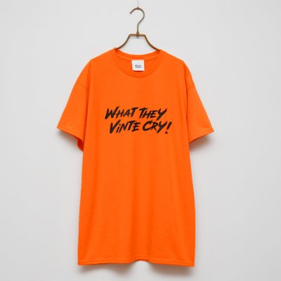 画像1: BOUNCE ORIGINAL｜ "WHAT THEY VINTE CRY." II S/S TEE｜NEON ORANGE