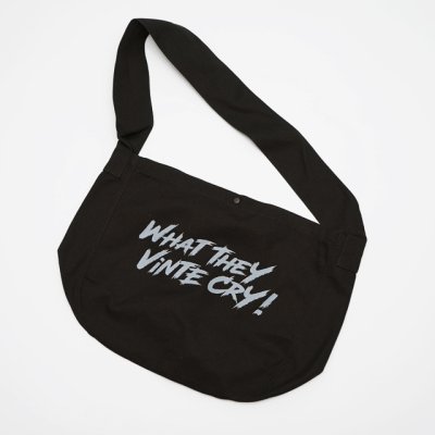 画像1: BOUNCE ORIGINAL｜ "WHAT THEY VINTE CRY." II NP BAG｜BLACK