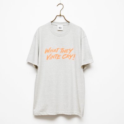 画像1: BOUNCE ORIGINAL｜ "WHAT THEY VINTE CRY." II S/S TEE｜ASH