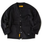 FAT｜WOOLIGAN カーディガン｜BLACK