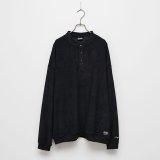 430fourthirty｜L/S HENRY NECK GRID THERMAL C&S サーマルカットソー｜BLACK