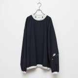 Hombre Nino｜NYLON PULL OVER SHIRT｜BLACK