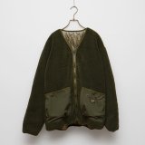 430fourthirty｜BOA CARDIGAN JACKET ボアカーディガン リバーシブルジャケット｜KHAKI