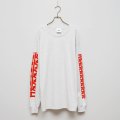 BOUNCE ORIGINAL｜バウンスオリジナル "デスデス" L/S TEE｜ASH×RED