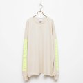 BOUNCE ORIGINAL｜バウンスオリジナル "デスデス" L/S TEE｜BEIGE×N.YELLOW