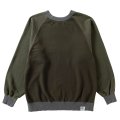 NEXUSVII.｜R/S DAMAGED 3TONE SWEAT｜FADE OLIVE