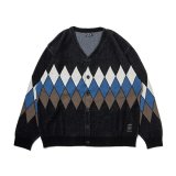 430fourthirty｜ARGYLLE CARDIGAN カーディガン｜BLACK