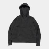 meanswhile｜UNEVEN FABRIC ANORAK PARKA｜OFF BLACK