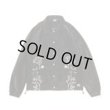 430fourthirty｜VELOUR COACH JACKET｜BLACK