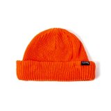 430fourthirty｜SHORT NEON BEANIE ニットビーニー｜ORANGE