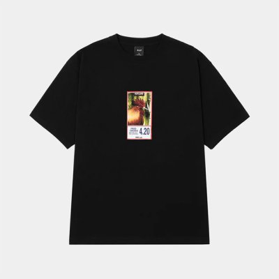 画像1: HUF｜FRIED TEE｜BLACK