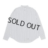 430fourthirty｜L/S STRIPE BIG SHIRT｜BLACK