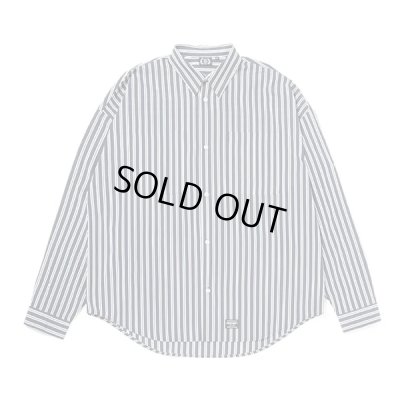画像1: 430fourthirty｜L/S STRIPE BIG SHIRT｜BLACK