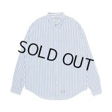 430fourthirty｜L/S STRIPE BIG SHIRT｜BLUE