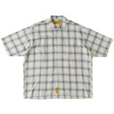 FAT｜GIGASHADOW オンブレチェックシャツ｜OFF WHITE