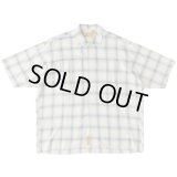 FAT｜GIGASHADOW オンブレチェックシャツ｜OFF WHITE