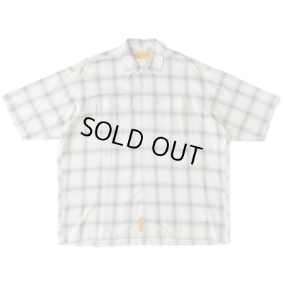 画像1: FAT｜GIGASHADOW オンブレチェックシャツ｜OFF WHITE