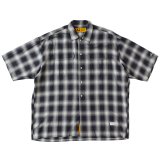 FAT｜GIGASHADOW オンブレチェックシャツ｜NAVY