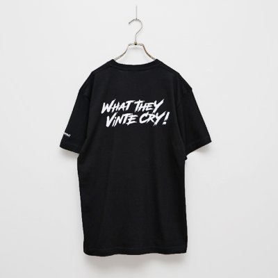 画像1: BOUNCE ORIGINAL｜ "WHAT THEY VINTE CRY." II S/S TEE｜BLACK