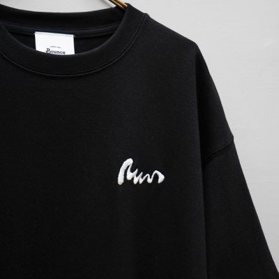 画像2: BOUNCE ORIGINAL｜バウンスオリジナル "TESOI" EMB S/S TEE｜BLACK