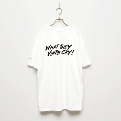 画像1: BOUNCE ORIGINAL｜ "WHAT THEY VINTE CRY." II S/S TEE｜WHITE