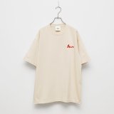 BOUNCE ORIGINAL｜バウンスオリジナル "TESOI" EMB S/S TEE｜NATURAL